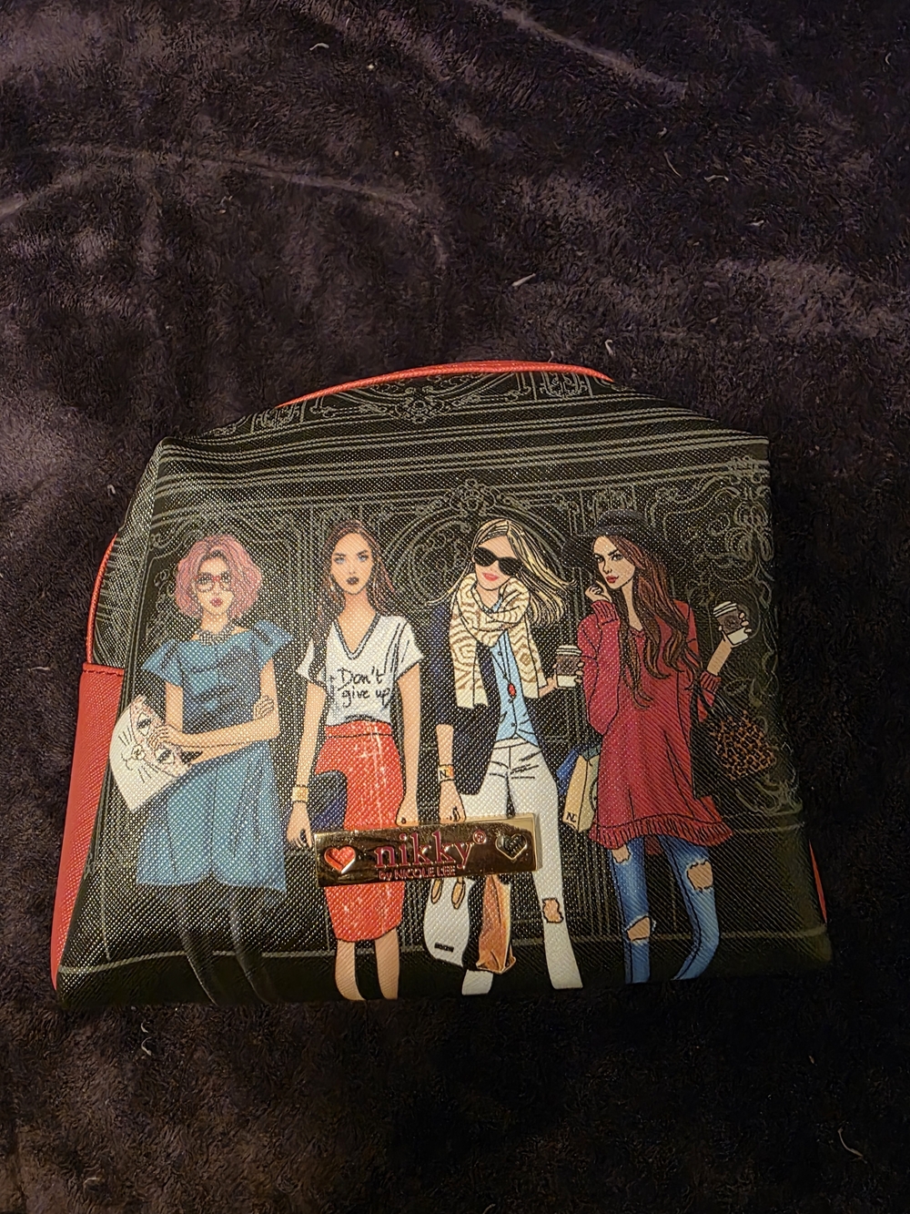 NIKKY BY NICOLE LEE Cosmetic Bag Four “FUN GIRLS”